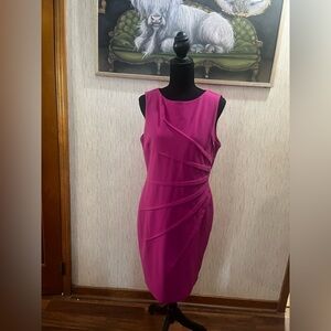 Elegant Pink Sleeveless Dress